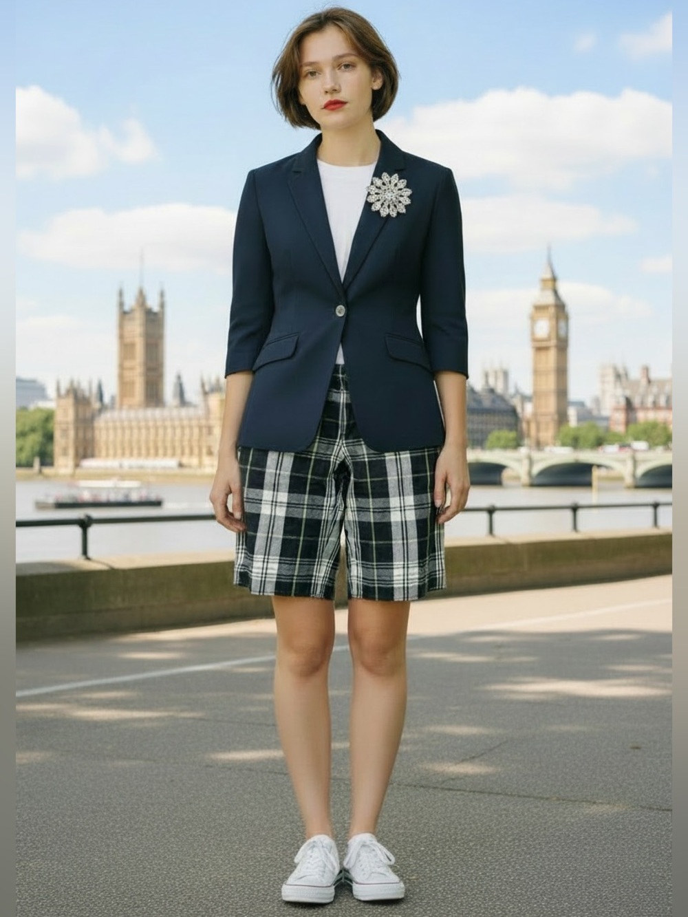 Burberry  Plaid Women's Shorts